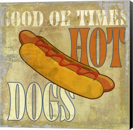 Framed Hot Dog Print