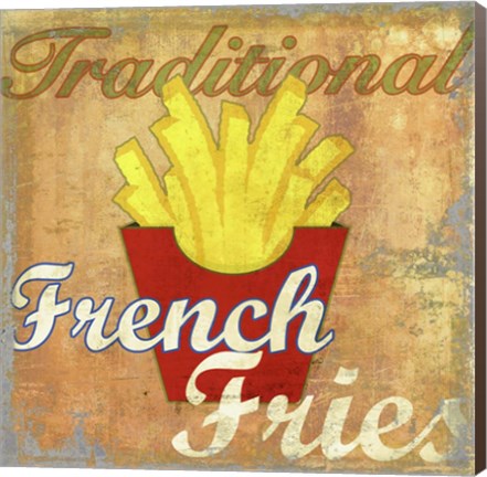 Framed French Fries Print