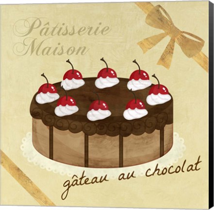 Framed Gateau au Chocolat Print