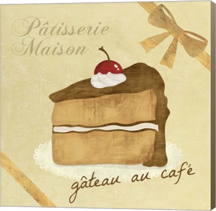 Framed Gateau au Cafe Print