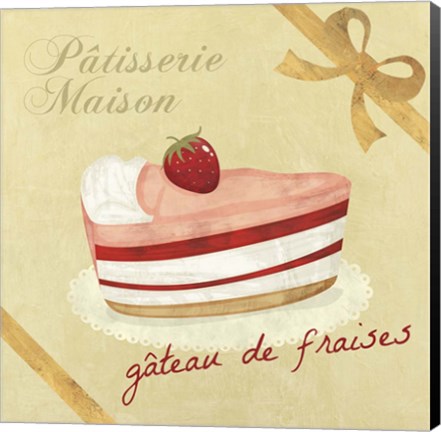 Framed Gateau de Fraises Print