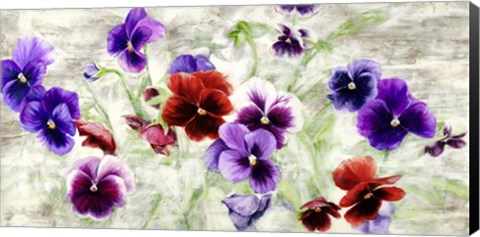 Framed Field of Pansies Print