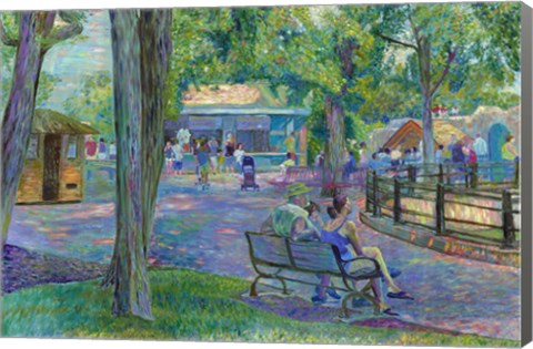 Framed Sunday at the Zoo Print