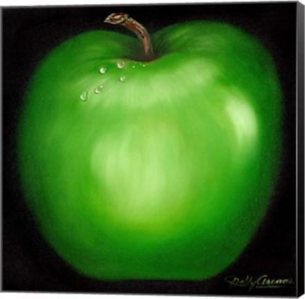 Framed Green Apple Print