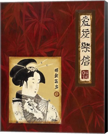 Framed Geisha I Print