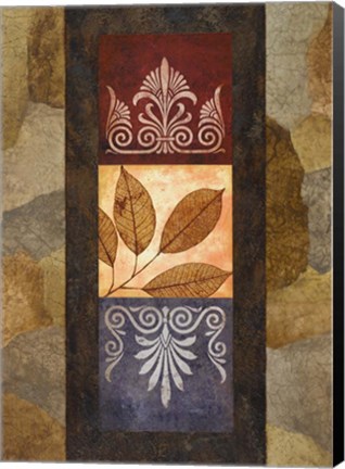Framed Golden Leaves I Print