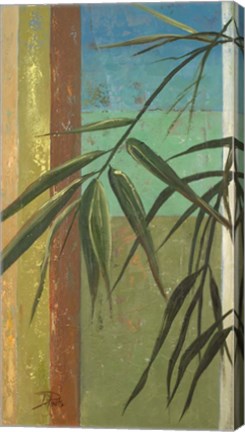 Framed Bamboo &amp; Stripes II Print