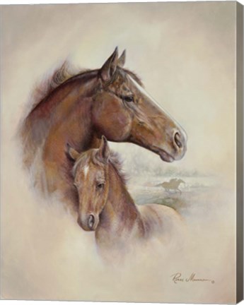 Framed Race Horse II Print