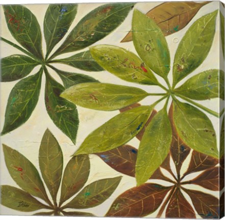 Framed Green Touch II Print