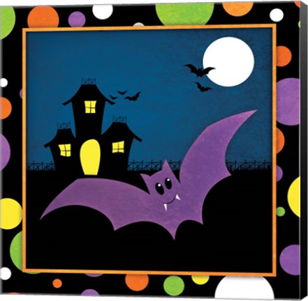 Framed Halloween Bat Print