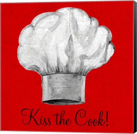 Framed Kiss the Cook Print