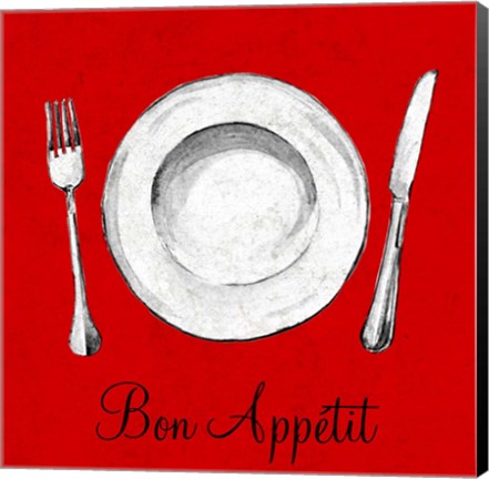 Framed Bon Appetit Print