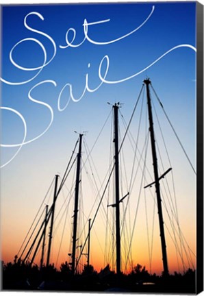 Framed Set Sail Print