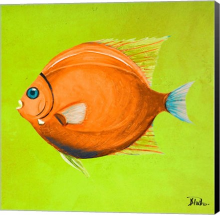 Framed Bright Aquatic Life II Print