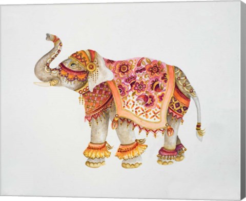 Framed Pink Elephant IIA Print