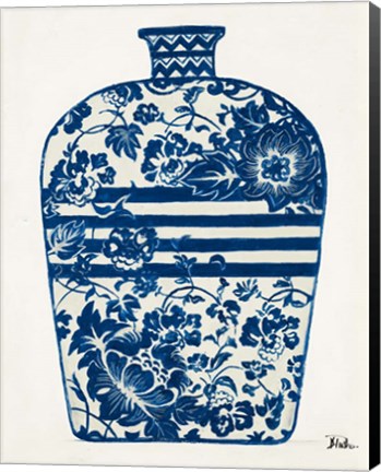 Framed Indigo Pottery II Print