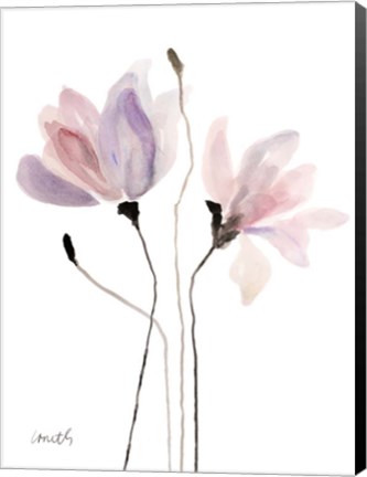 Framed Floral Sway III Print