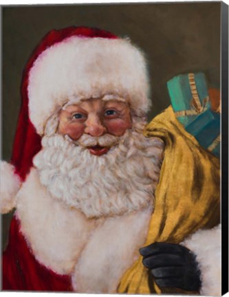 Framed Jolly Saint Nick Print