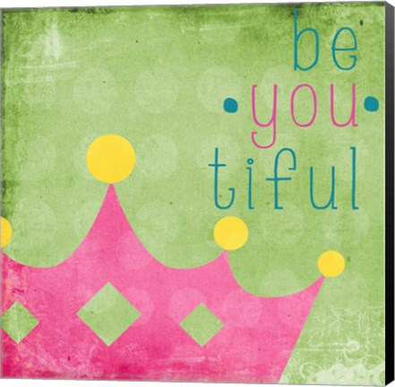 Framed Be You Crown I Print