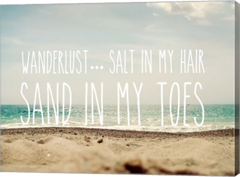 Framed Sand in My Toes Print