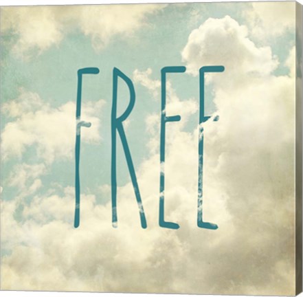 Framed Free In The Clouds Print