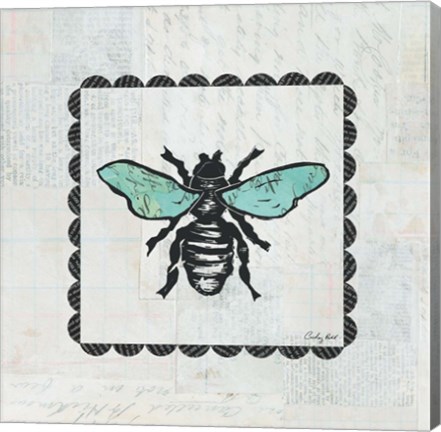 Framed Bee Stamp Print