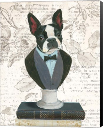 Framed Canine Couture Newsprint I Print