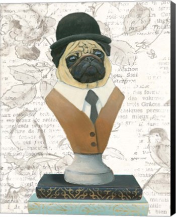 Framed Canine Couture Newsprint III Print