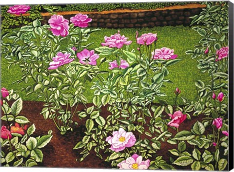 Framed Rose Garden Print