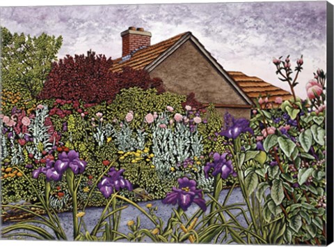 Framed Purple Iris Print