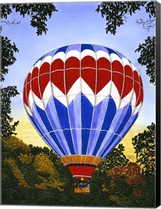 Framed Balloon Over Letchworth Print