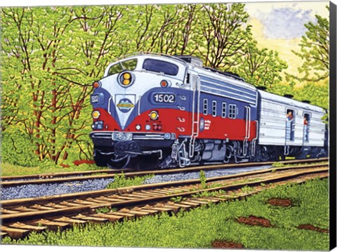 Framed Engine #1502 Print