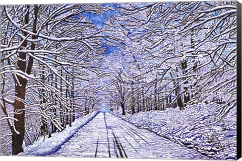Framed Road Less Traveled Print