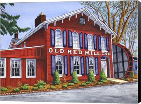 Framed Old Red Mill Inn Print