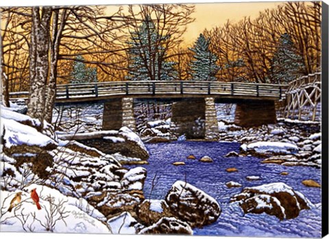 Framed Bridge Over Glade Creek - West Virginia Print