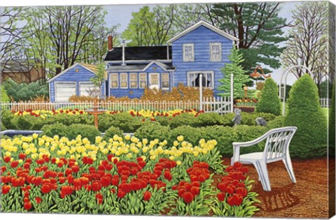 Framed Copper Top Gardens Print