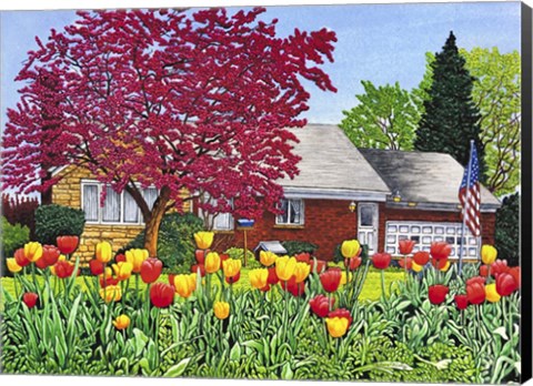 Framed Springtime In Eden Print