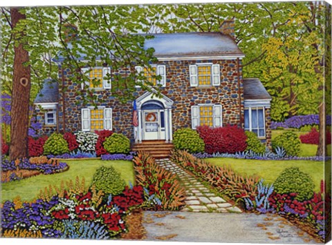 Framed Historic Home Print