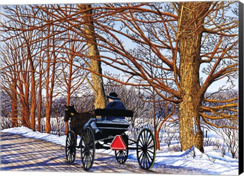 Framed Buggy Ride, Leon, NY Print