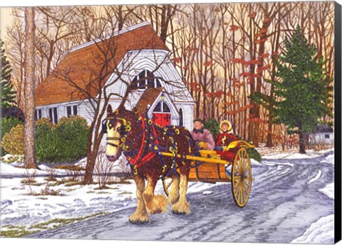 Framed Chautauqua - Rooster&#39;s Ride Print