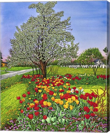 Framed Dorothy&#39;s Tulips, Eden Ny Print