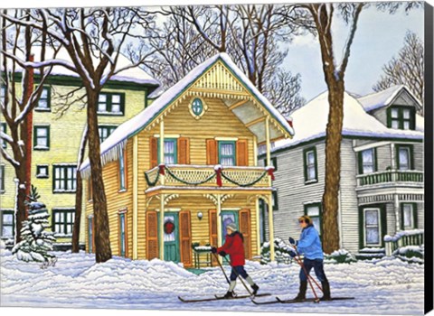 Framed Gingerbread House In Chautauqua Print