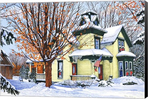 Framed Grand Old Homestead, Clark St Hamburg, Ny Print