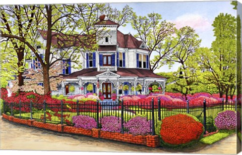 Framed Hunter House, Madison Ga Print