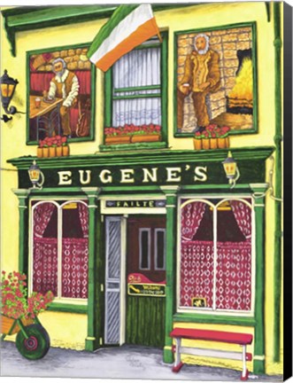 Framed Ireland - Eugene&#39;s Pub Print