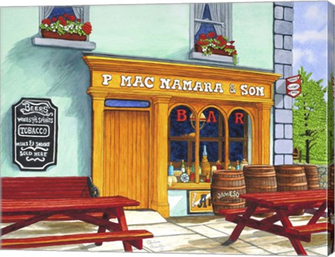 Framed Ireland - Macnamara&#39;s Pub, Bunratty Print