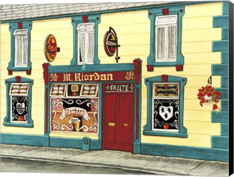 Framed Ireland - Riordan&#39;s Pub Print