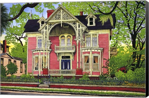 Framed Old Georgia Mansion Print