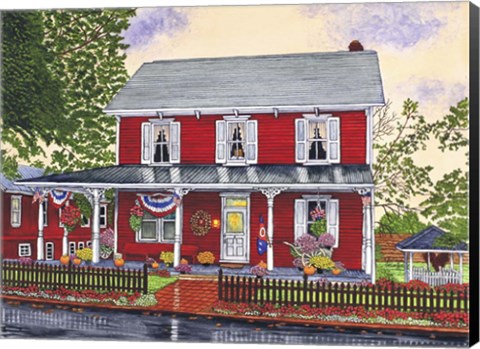 Framed Old Village Shop, Bird-In-Hand Pa Print