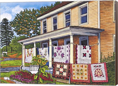 Framed Quilts Not By Bread Alone, Lancaster Pa Print